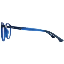 Police Round^Glasses Frames Waka 4 VPL878 0JEB Blue Men
