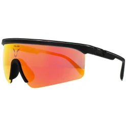 Police Wrap|Police^Sunglasses Lewis 07 SPLA28 6AAY Rubberised Black Red Mirror