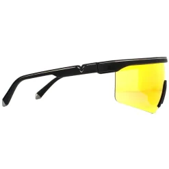 Police Wrap|Police^Sunglasses Lewis 07 SPLA28 6AAY Rubberised Black Red Mirror