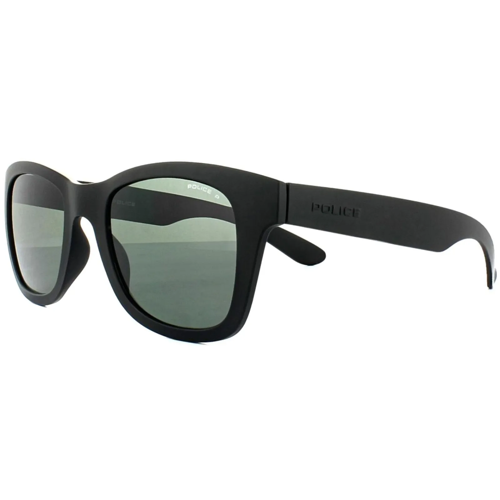 Police Polarised|Rectangle^Sunglasses S1944 Exchange 1 U28P Matt Black Grey Polarized