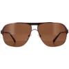 Police Polarised^Sunglasses S8292M A40P Brown Brown Polarized