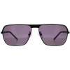 Police Rectangle|Police^Sunglasses S8745N 531F Semi Matte Black Grey