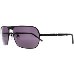 Police Rectangle|Police^Sunglasses S8745N 531F Semi Matte Black Grey