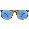 Police Rectangle|Police^Sunglasses SPL567 Edge 5 7VEB Havana Rubberized Blue