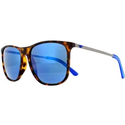 Police Rectangle|Police^Sunglasses SPL567 Edge 5 7VEB Havana Rubberized Blue