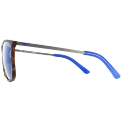 Police Rectangle|Police^Sunglasses SPL567 Edge 5 7VEB Havana Rubberized Blue