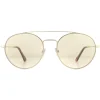 Police Round|Police^Sunglasses SPL728 8FFF Shiny Light Gold Havana Brown