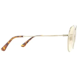 Police Round|Police^Sunglasses SPL728 8FFF Shiny Light Gold Havana Brown