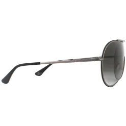 Police Shield|Police^Sunglasses SPL964 Origins 10 0K56 Shiny Gunmetal Smoke Grey Gra