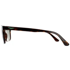Police Rectangle^Sunglasses SPL998 Origins Lite 4 0722 Shiny Dark Havana Green
