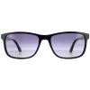 Police Rectangle^Sunglasses SPL998 Origins Lite 4 0D82 Full Blue Smoke Gradient