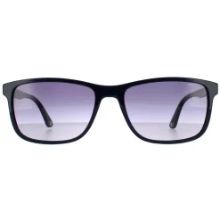 Police Rectangle^Sunglasses SPL998 Origins Lite 4 0D82 Full Blue Smoke Gradient