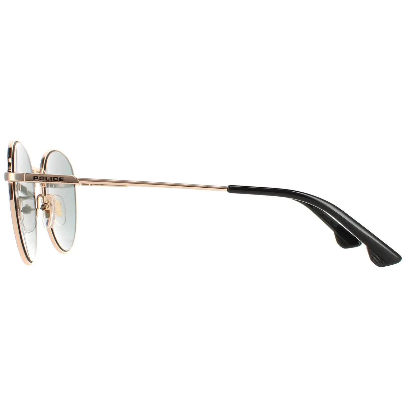 Police Round|Police^Sunglasses SPL971 Tuxedo 2 0300 Shiny Rose Gold Grey Green
