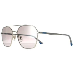 Police Aviator|Police^Sunglasses SPL771 Vibe 2 579X Shiny Palladium Smoke Silver Mirr
