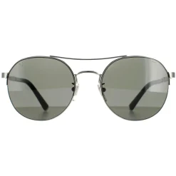Police Aviator|Police^Sunglasses SPLA24 Lewis 03 0579 Shiny Full Palladium Smoke Grey