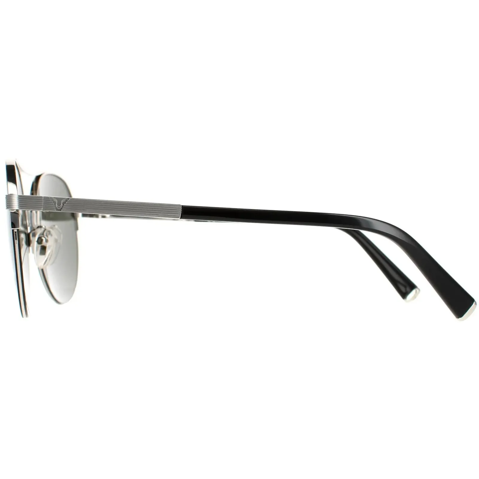 Police Aviator|Police^Sunglasses SPLA24 Lewis 03 0579 Shiny Full Palladium Smoke Grey