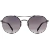 Police Aviator|Police^Sunglasses SPLA24 Lewis 03 0568 Shiny Gunmetal Smoke Gradient