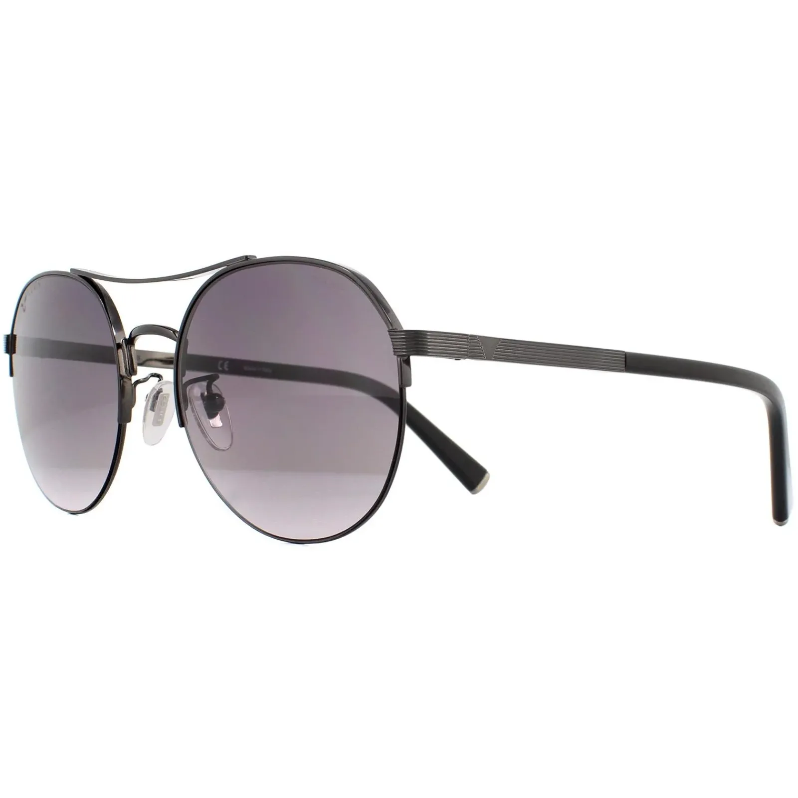 Police Aviator|Police^Sunglasses SPLA24 Lewis 03 0568 Shiny Gunmetal Smoke Gradient