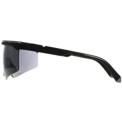 Police Semi Rimless|Police^Sunglasses SPLA28 Lewis Hamilton 06AA Black Rubber Smoke