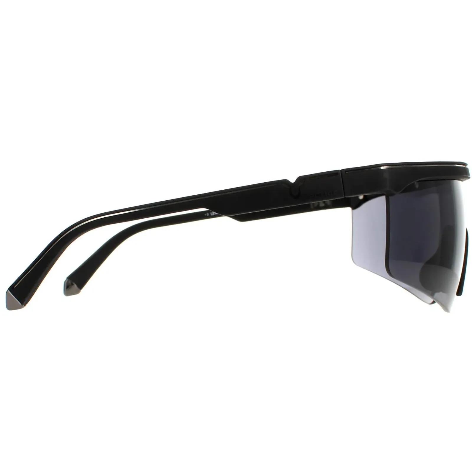 Police Semi Rimless|Police^Sunglasses SPLA28 Lewis Hamilton 06AA Black Rubber Smoke