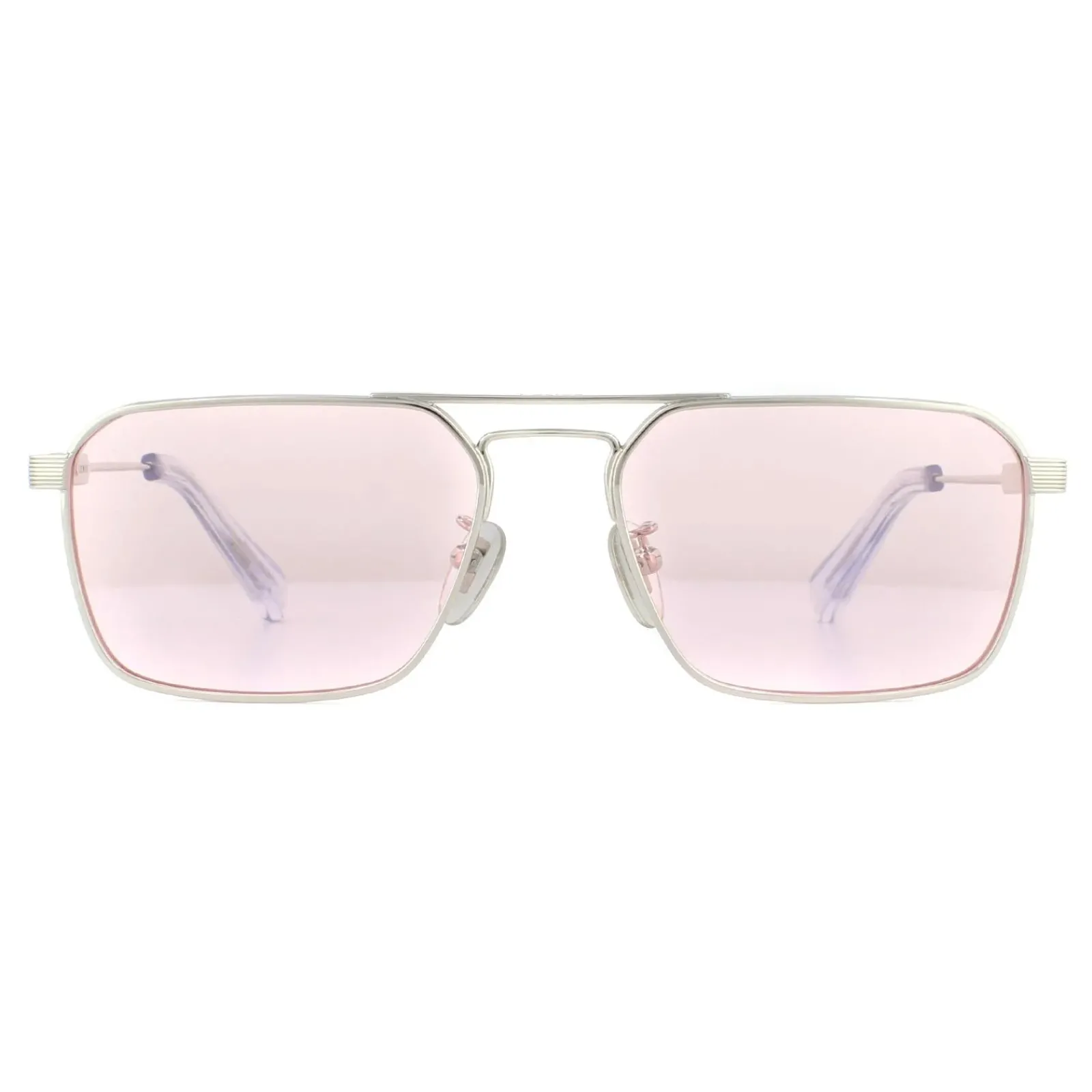 Police Rectangle|Police^Sunglasses SPLA23 Lewis Hamilton 0579 Shiny Palladium Pink 57mm
