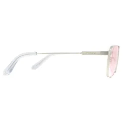 Police Rectangle|Police^Sunglasses SPLA23 Lewis Hamilton 0579 Shiny Palladium Pink 57mm