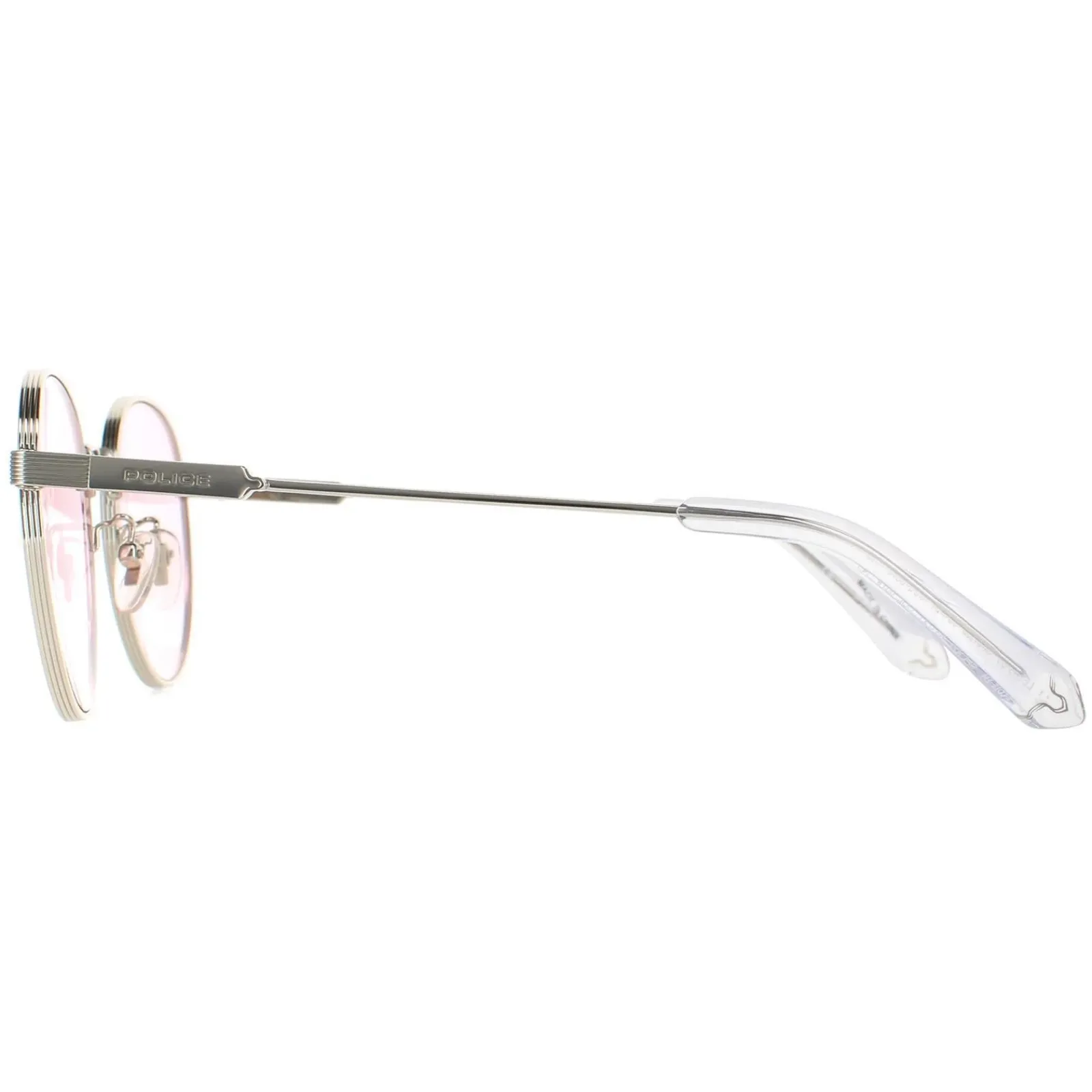 Police Round|Police^Sunglasses SPLA22 Lewis 01 0579 Shiny Palladium Pink