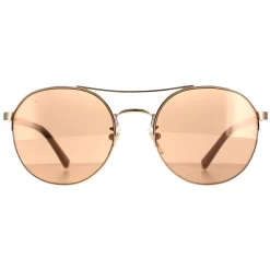 Police Aviator|Police^Sunglasses SPLA24 Lewis 03 8FCC Shiny Copper Gold Brown Mirror