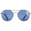 Police Aviator|Police^Sunglasses SPLA24 Lewis 03 0594 Shiny Light Gold Blue