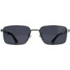 Police Rectangle^Sunglasses SPLA54 Origins 28 08H5 Matte Grey Grey Gradient 58mm