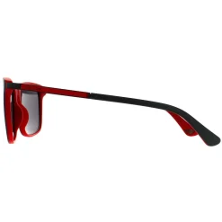 Police Square|Square^Sunglasses SPLA56 Record 1 1BUX Matte Grey Red Grey Mirrored