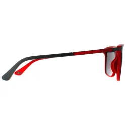 Police Square|Square^Sunglasses SPLA56 Record 1 1BUX Matte Grey Red Grey Mirrored