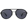Police Aviator|Police^Sunglasses SPLA57 Record 2 0627 Matte Gunmetal Grey