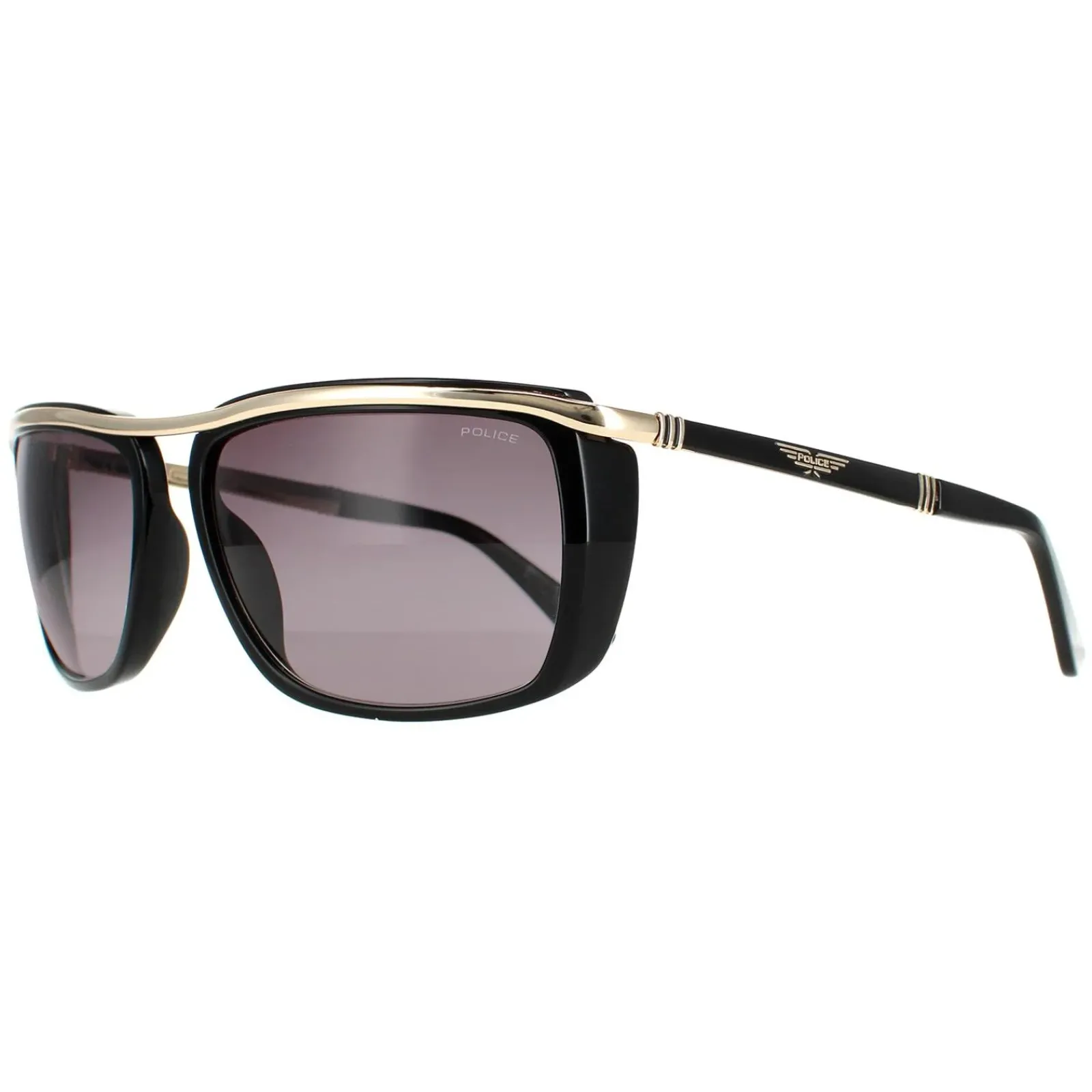 Police Rectangle|Police^Sunglasses SPLB45 Origins 39 0301 Black Rose Gold Grey Gradient