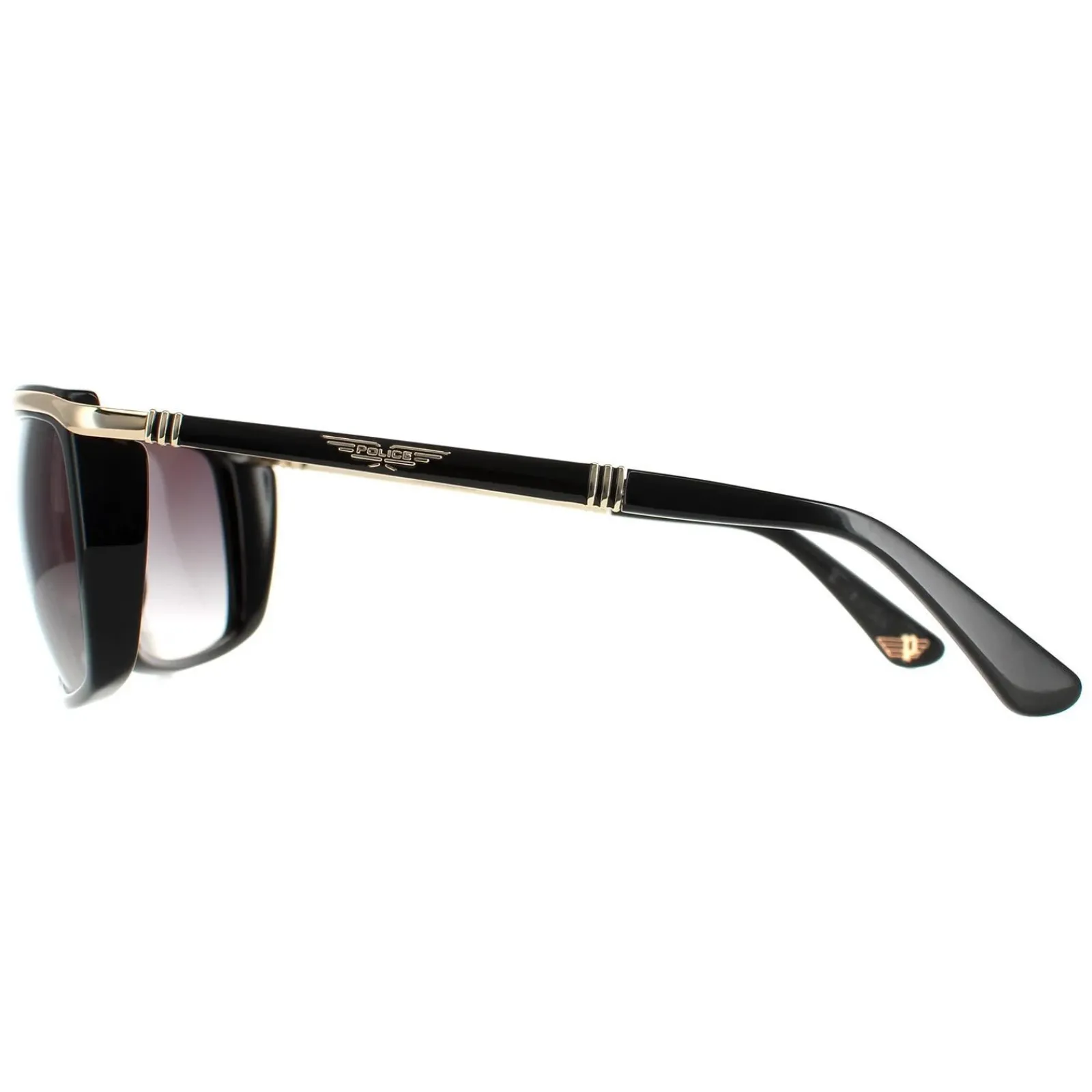 Police Rectangle|Police^Sunglasses SPLB45 Origins 39 0301 Black Rose Gold Grey Gradient