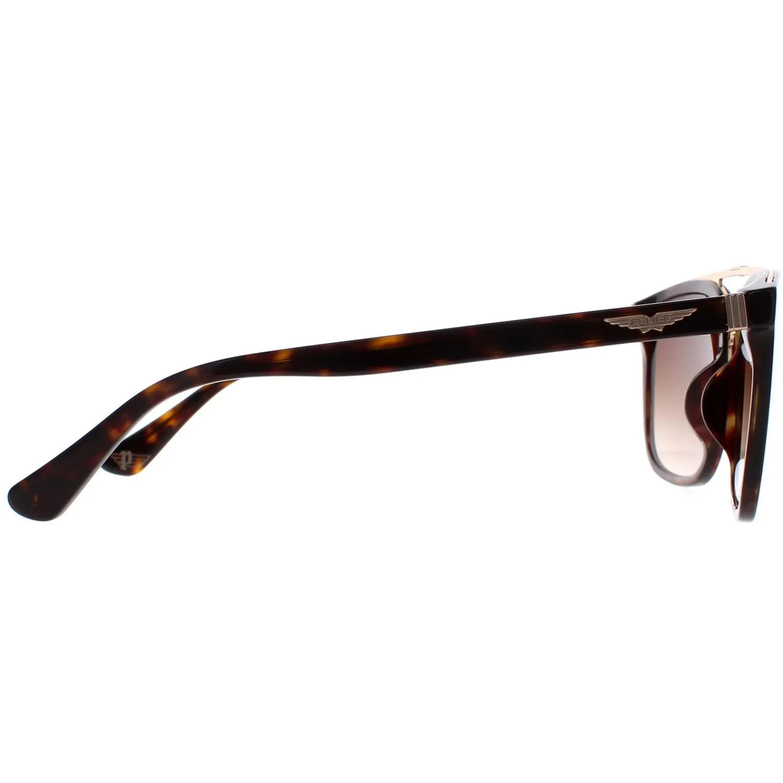 Police Square|Police^Sunglasses SPLB41 Origins 35 0722 Havana and Gold Brown Gradien