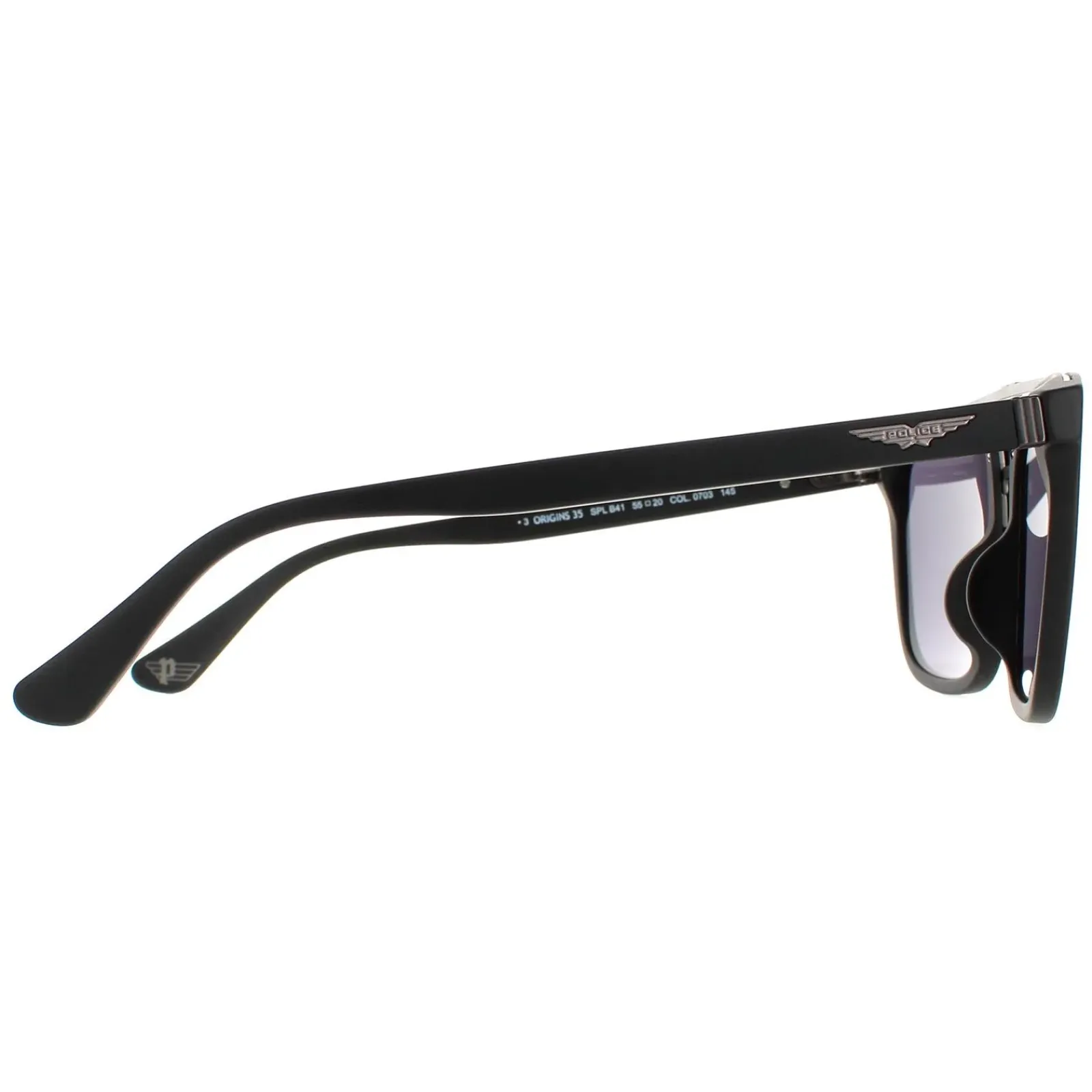 Police Square|Police^Sunglasses SPLB41 Origins 35 0703 Matte Black Grey