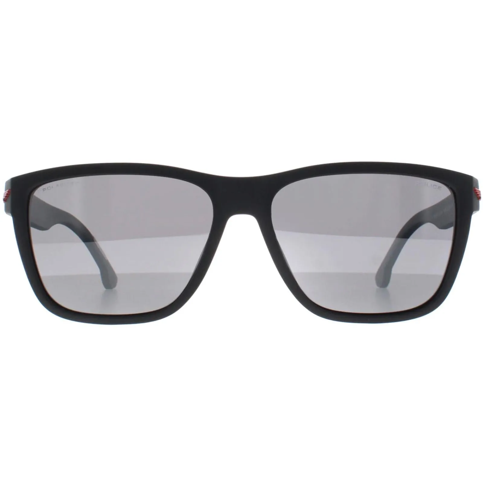 Police Polarised|Rectangle^Sunglasses SPLB38E Tailwind 3 6VPP Black Grey Polarized
