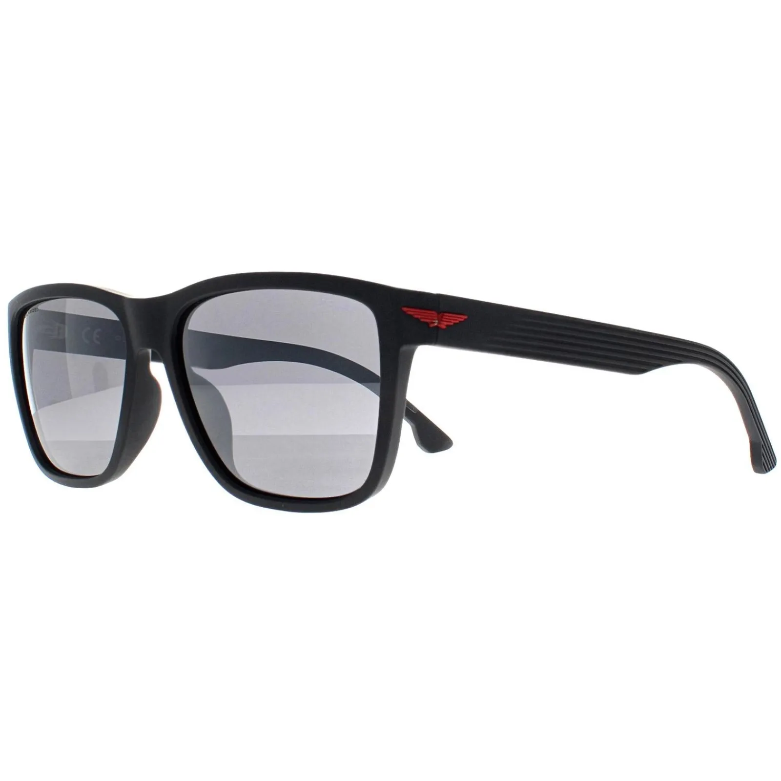 Police Polarised|Rectangle^Sunglasses SPLB38E Tailwind 3 6VPP Black Grey Polarized