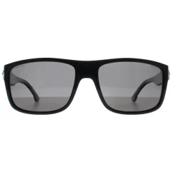 Police Polarised|Rectangle^Sunglasses SPLB39E Tailwind 4 ZV2P Black Grey Polarized