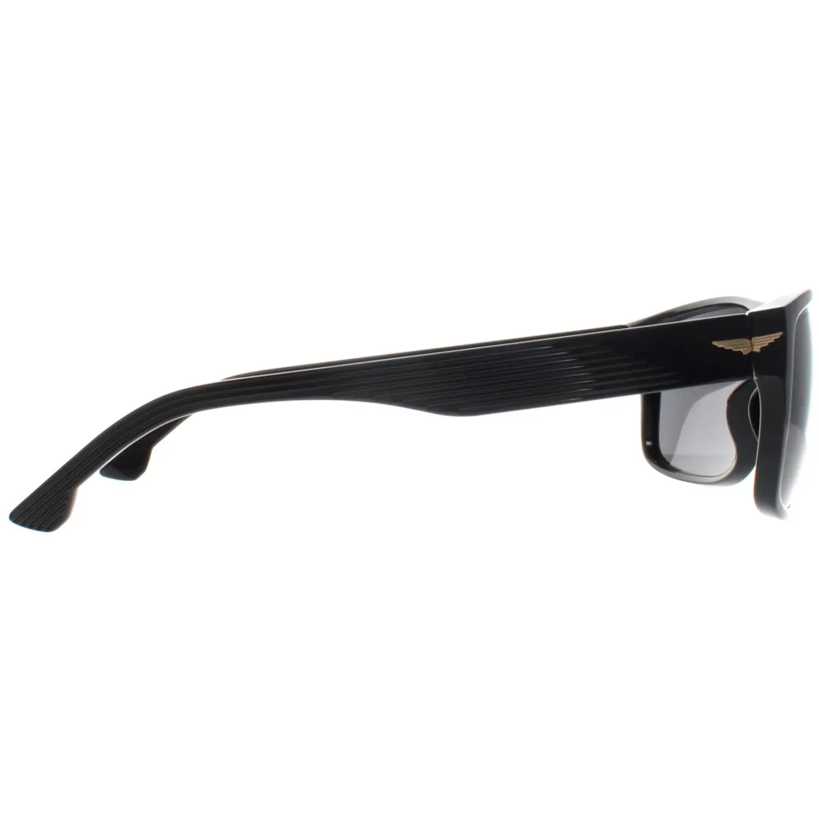 Police Polarised|Rectangle^Sunglasses SPLB39E Tailwind 4 ZV2P Black Grey Polarized