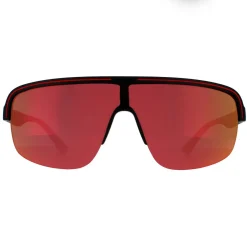 Police Semi Rimless|Police^Sunglasses SPLB47M Arcade 3 6VPX Matte Dark Grey Multilayer Red