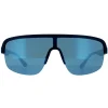 Police Semi Rimless|Police^Sunglasses SPLB47M Arcade 3 6QSB Matte Midnight Blue Blue Mirro