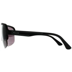 Police Semi Rimless|Police^Sunglasses SPLB47M Arcade 3 0U28 Matte Black Smoke Grey