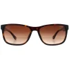 Police Rectangle|Police^Sunglasses SPLB40N Arcade 2 0722 Shiny Dark Havana Brown Gradie