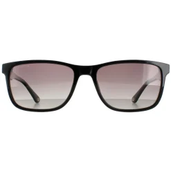 Police Rectangle|Police^Sunglasses SPLB40N Arcade2 700P Shiny Black Smoke Gradient Pola