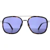 Police Aviator^Sunglasses SPLC49 Lewis 21 04BL Dark Havana Blue