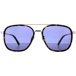 Police Aviator^Sunglasses SPLC49 Lewis 21 04BL Dark Havana Blue
