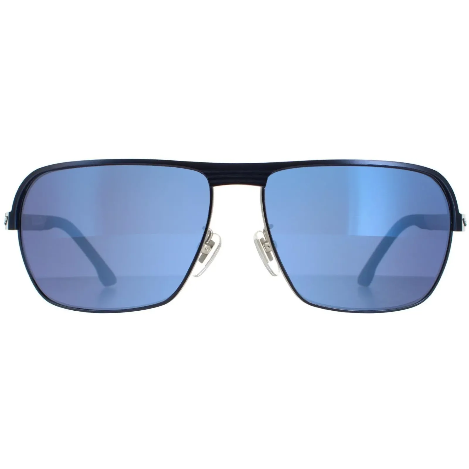 Police Square|Police^Sunglasses SPLC36 Tailwind Evo 2 502B Matte Palladium W Blue Pa