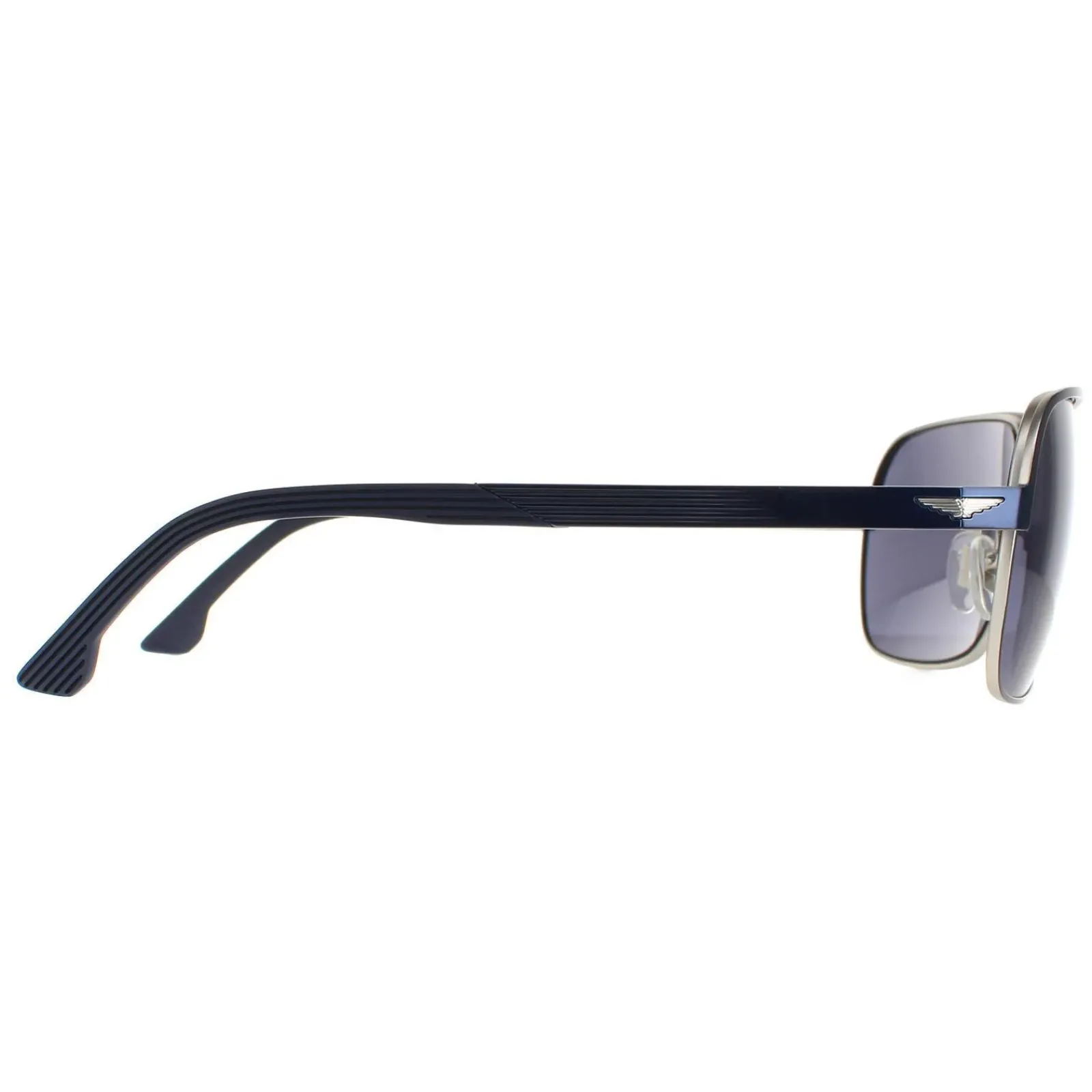 Police Square|Police^Sunglasses SPLC36 Tailwind Evo 2 502B Matte Palladium W Blue Pa